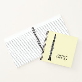 クラリネットミュージック先生バンドミュージシャン ノートブック