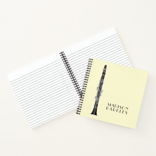 クラリネットミュージック先生バンドミュージシャン ノートブック (内部)