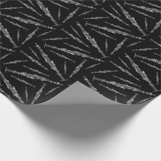 クラリネットミュージック先生バンドミュージシャン ラッピングペーパー (角)