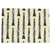 クラリネットミュージック先生バンドミュージシャン ラージペーパーバッグ (裏面)