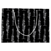 クラリネットミュージック先生バンドミュージシャン ラージペーパーバッグ (裏面)