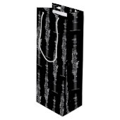 クラリネットミュージック先生バンドミュージシャン ワインギフトバッグ (正面アングル)