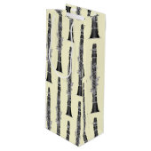 クラリネットミュージック先生バンドミュージシャン ワインギフトバッグ (正面アングル)