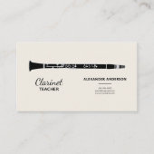 クラリネット先生 名刺 (正面)