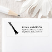 クラリネット差出人住所ラベル ラベル (インサイチュ)