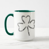 クラリネット文字シャムロック マグカップ (左)