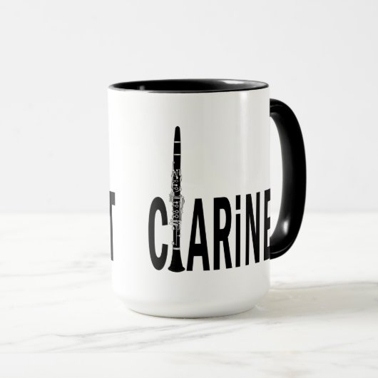 クラリネット文字 マグカップ (正面右)