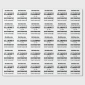 クラリネット最も重要な楽器 ラッピングペーパー (フラット)