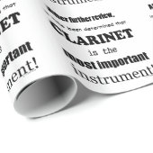 クラリネット最も重要な楽器 ラッピングペーパー (ロールコーナー)