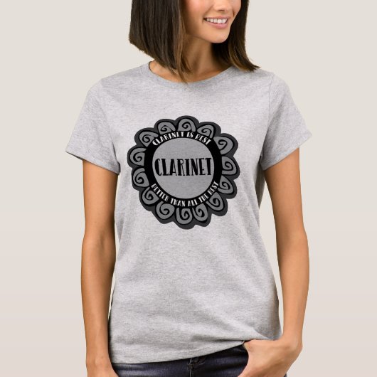 クラリネット最高の Tシャツ (正面)
