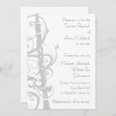 クラリネット発表会 招待状 (正面/裏面)