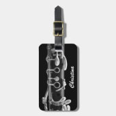クラリネット荷物タグ ラゲッジタグ (正面縦)