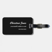 クラリネット荷物タグ ラゲッジタグ (裏面横)