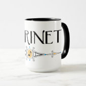 クラリネット装飾線 マグカップ (正面右)