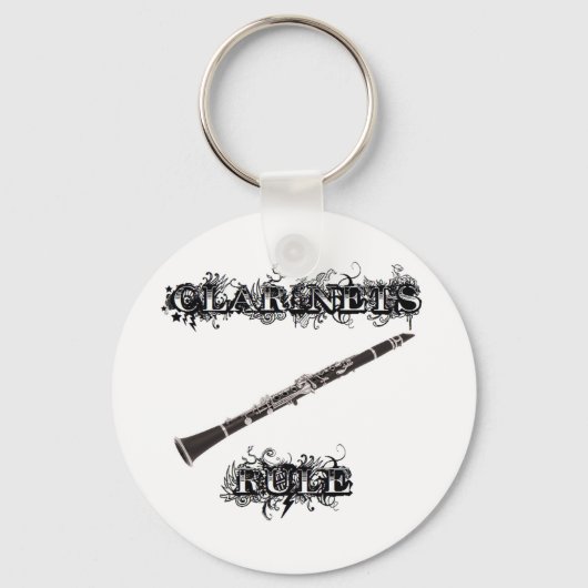 クラリネット規則 キーホルダー (正面)
