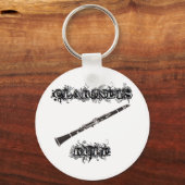 クラリネット規則 キーホルダー (正面)