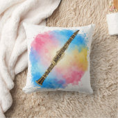 クラリネット調和カラフル:水の色。 クッション (ブランケット)