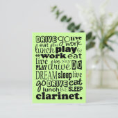 クラリネット遊に住む ポストカード (スタンド正面)