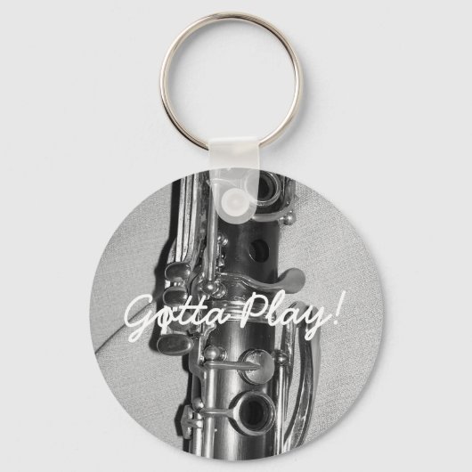 クラリネット遊キーチェン キーホルダー (正面)