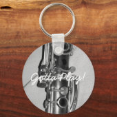 クラリネット遊キーチェン キーホルダー (正面)