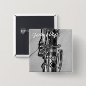 クラリネット遊ボタン 缶バッジ (正面&裏面)