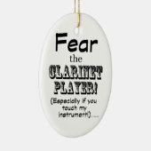クラリネット選手を恐れる セラミックオーナメント (右)