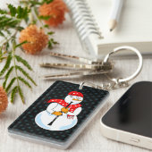 クラリネット雪だるま キーホルダー (正面右)