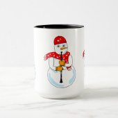 クラリネット雪だるま マグカップ (中央)