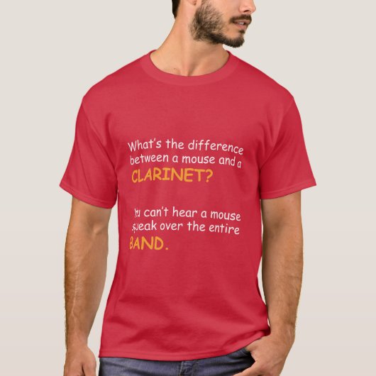 クラリネット面白いクラリネット奏者のギフト Tシャツ (正面)