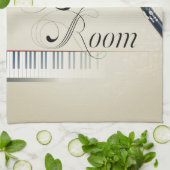 クラリネット音楽部屋 キッチンタオル (折り畳み)