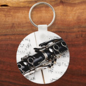 クラリネット音楽 キーホルダー (正面)