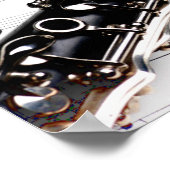 クラリネット音楽 ポスター (角)