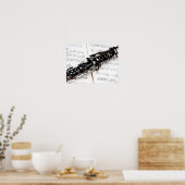 クラリネット音楽 ポスター (キッチン)