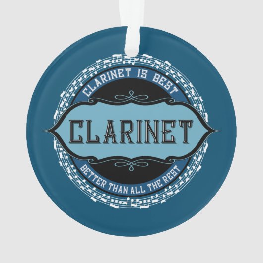 クラリネット音符サークル オーナメント (裏面)