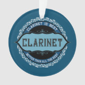 クラリネット音符サークル オーナメント (正面)
