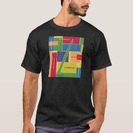 クラリネット カラーブロック ダークTシャツ Tシャツ