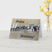 クラリネット カード (黄色い花)