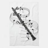 クラリネット キッチンタオル (縦)