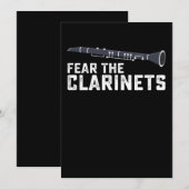 クラリネット・クラリネティスト・クラリネットを恐れる 招待状 (正面/裏面)
