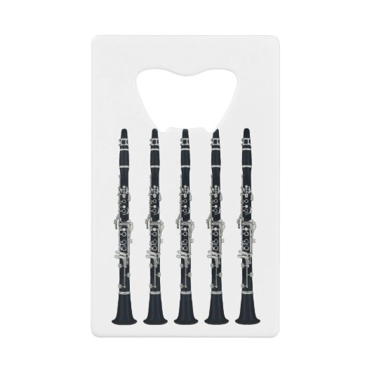 クラリネット クレジットカード栓抜き (正面)