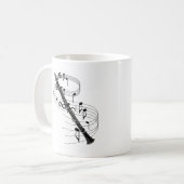クラリネット コーヒーマグカップ (正面左)