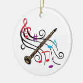 クラリネット セラミックオーナメント (左)