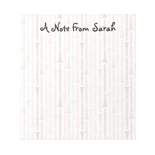 クラリネット ノートパッド (正面)