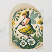 クラリネット バンド クラス 妖精 招待状 (正面/裏面)