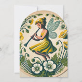 クラリネット バンド クラス 妖精 招待状 (正面)