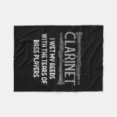 クラリネット フリースブランケット (正面(横))