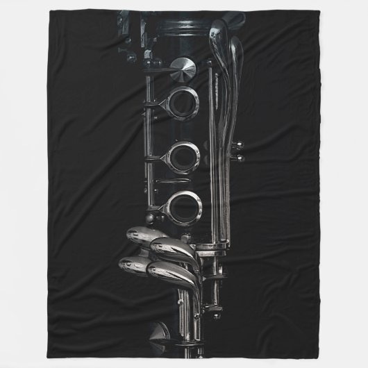 クラリネット フリースブランケット (正面)