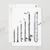 クラリネット ポストカード (正面/裏面)