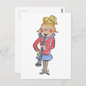 クラリネット ポストカード (正面/裏面)