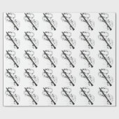 クラリネット ラッピングペーパー (フラット)